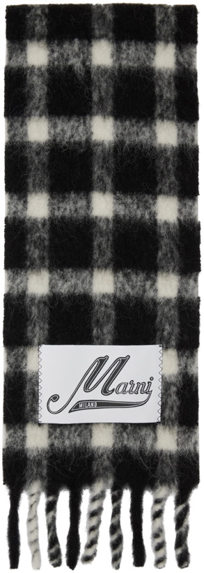 Photo: Marni Black & White Check Scarf