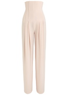 Norma Kamali High Waist Stretch-jersey Trousers Light Pink