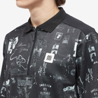 Manors Golf Men's Jersey Polo Shirt in Black