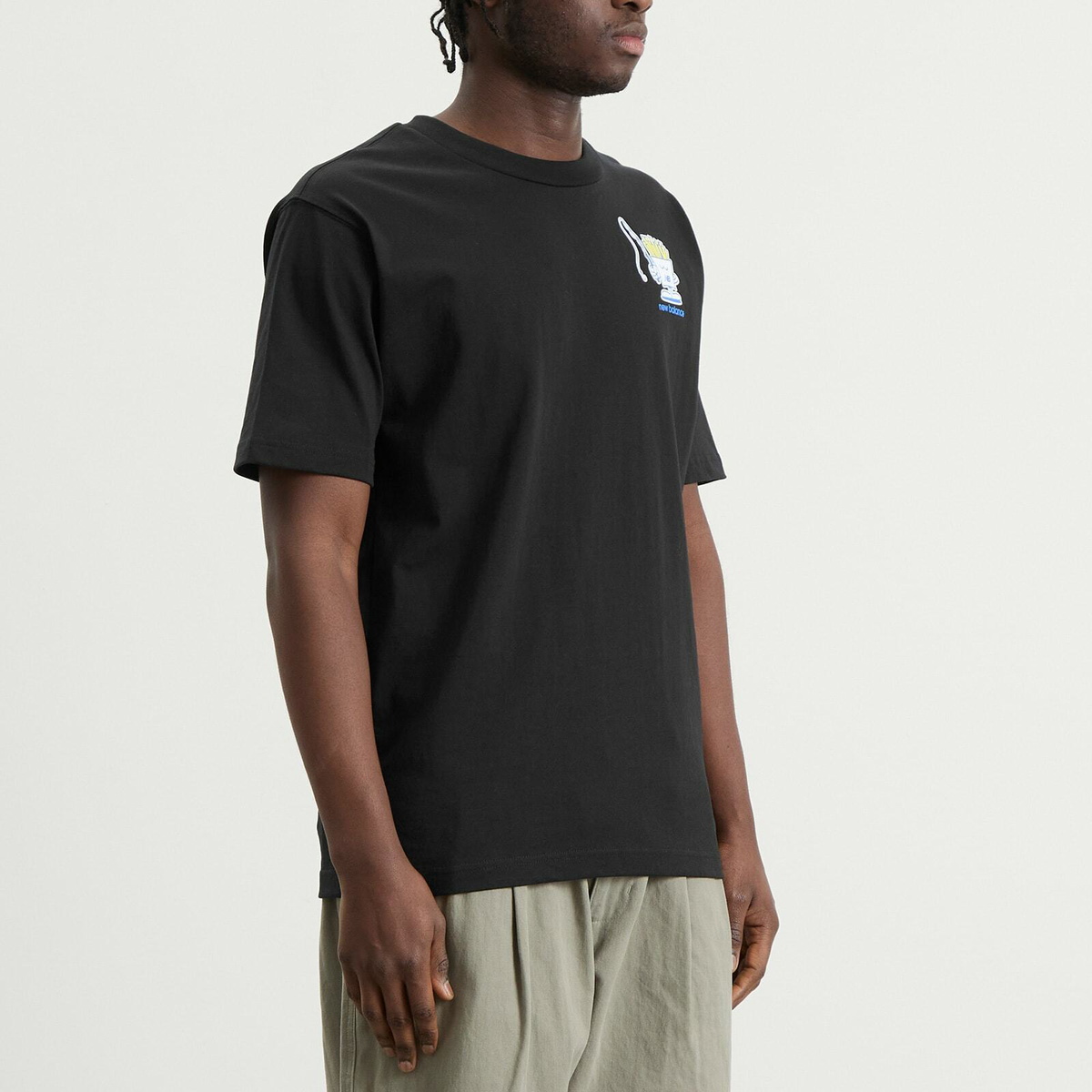 New Balance Men's Fish and Chips T-Shirt in Black