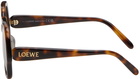 LOEWE Brown Square Slim Sunglasses