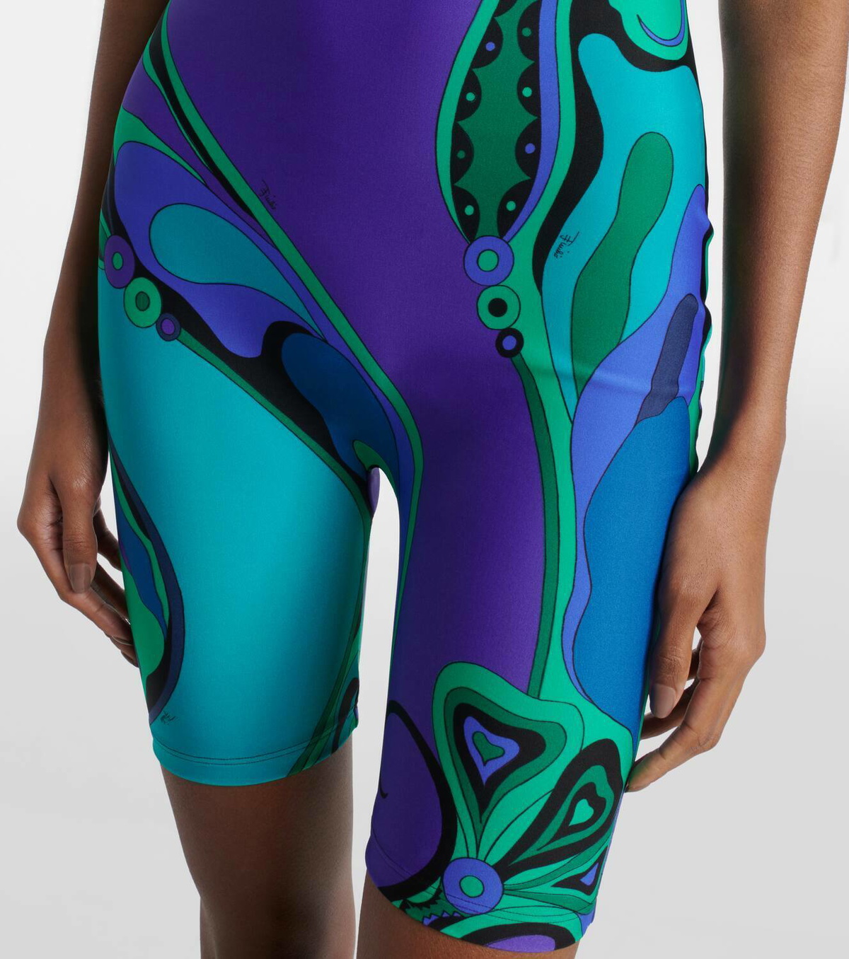 Pucci Orchidee printed off-shoulder romper Emilio Pucci
