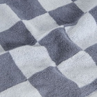 HAY Check Wash Cloth in Steel Blue 