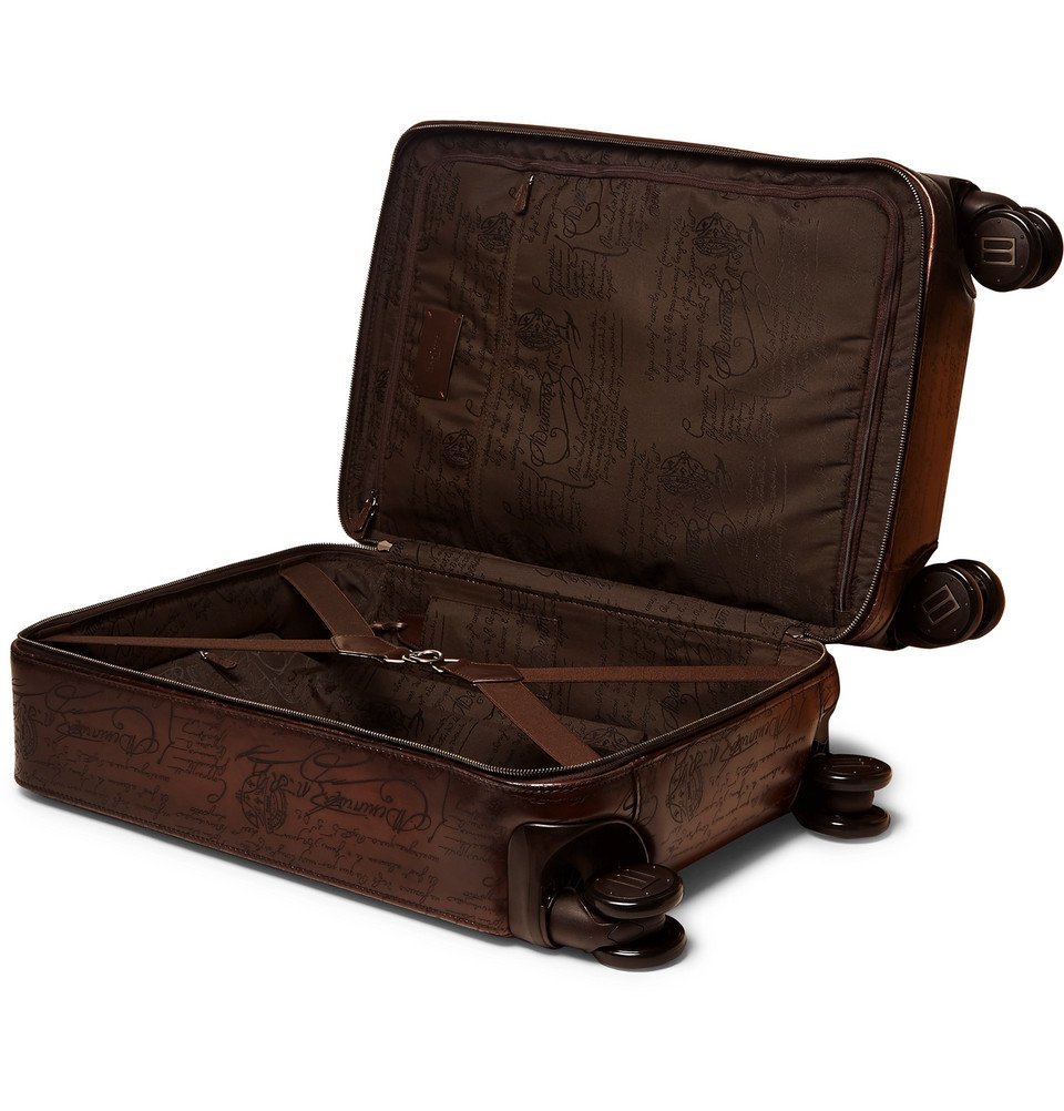 Formula 1005 Scritto Leather Rolling Suitcase