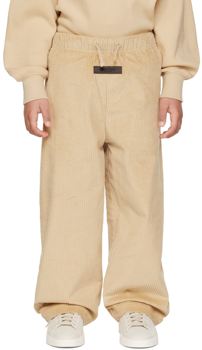 Essentials Kids Beige Relaxed Trousers Essentials