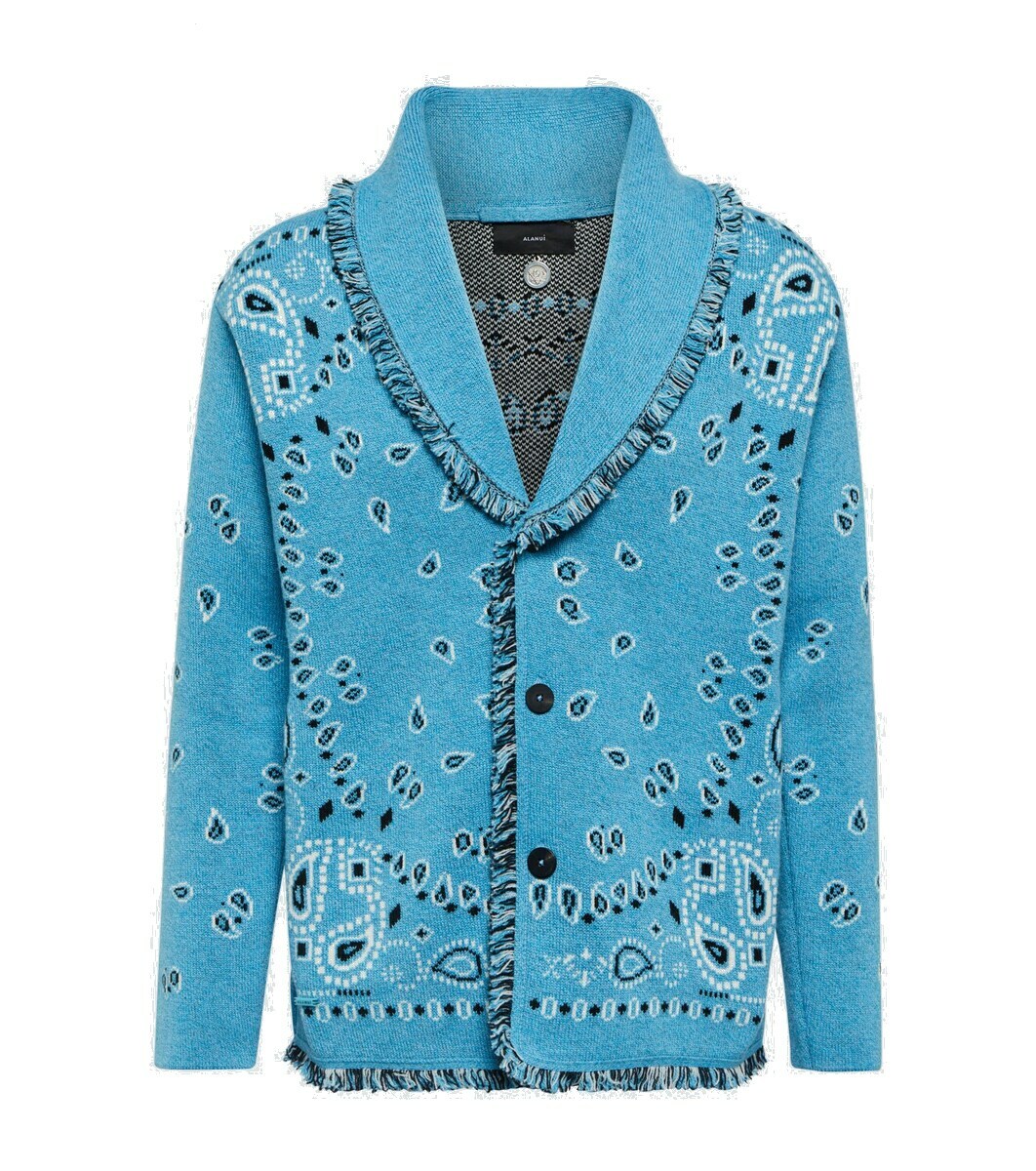 Photo: Alanui Bandana cashmere cardigan