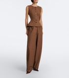 Magda Butrym Virgin wool barrel-leg pants