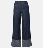Tory Burch Monogram wide-leg jeans