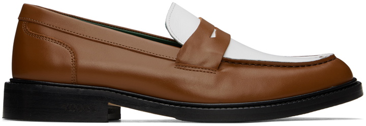 Photo: VINNY’s Brown & White Townee Two-Tone Loafers