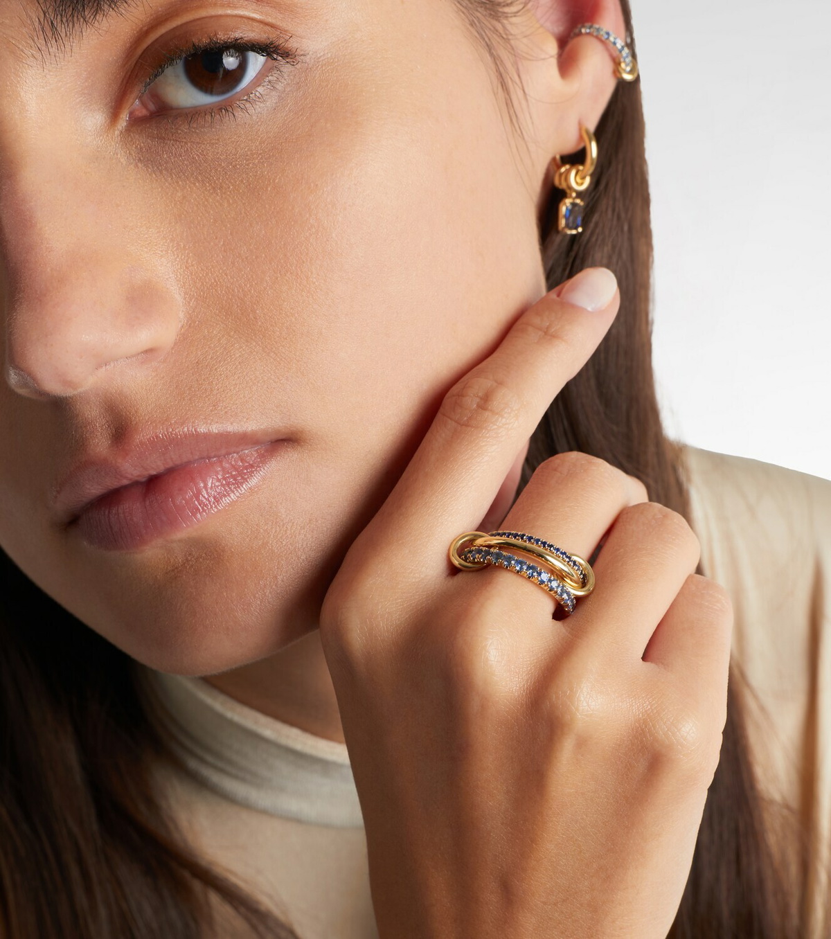 Spinelli Kilcollin Norah 18kt gold ring with sapphires