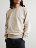 Carhartt WIP - Greatest Flicks Logo-Print Cotton-Jersey Sweatshirt - Neutrals
