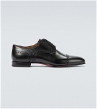 Christian Louboutin - Eygeny flat leather Derby shoes
