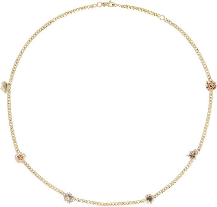 Photo: Bernard James Gold FLORA Slim Curb Chain Choker