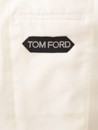 TOM FORD - Atticus Satin-Trimmed Twill Tuxedo Jackt - White