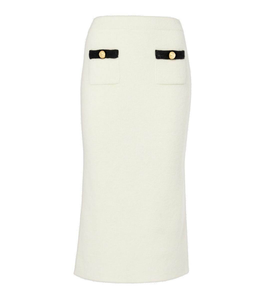スカート Alessandra Rich White cotton plaited midi skirt Alessandra Rich White cotton plaited midi skirt | TheDoubleF