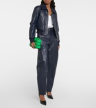 Bottega Veneta - Belted wide-leg leather pants