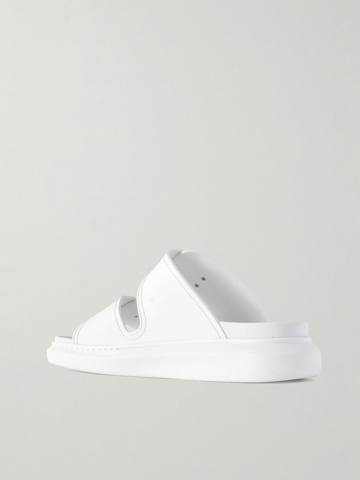 McQueen - Exagerrated-Sole Rubber Slides - Neutrals