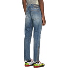 Palm Angels Blue Biker Jeans