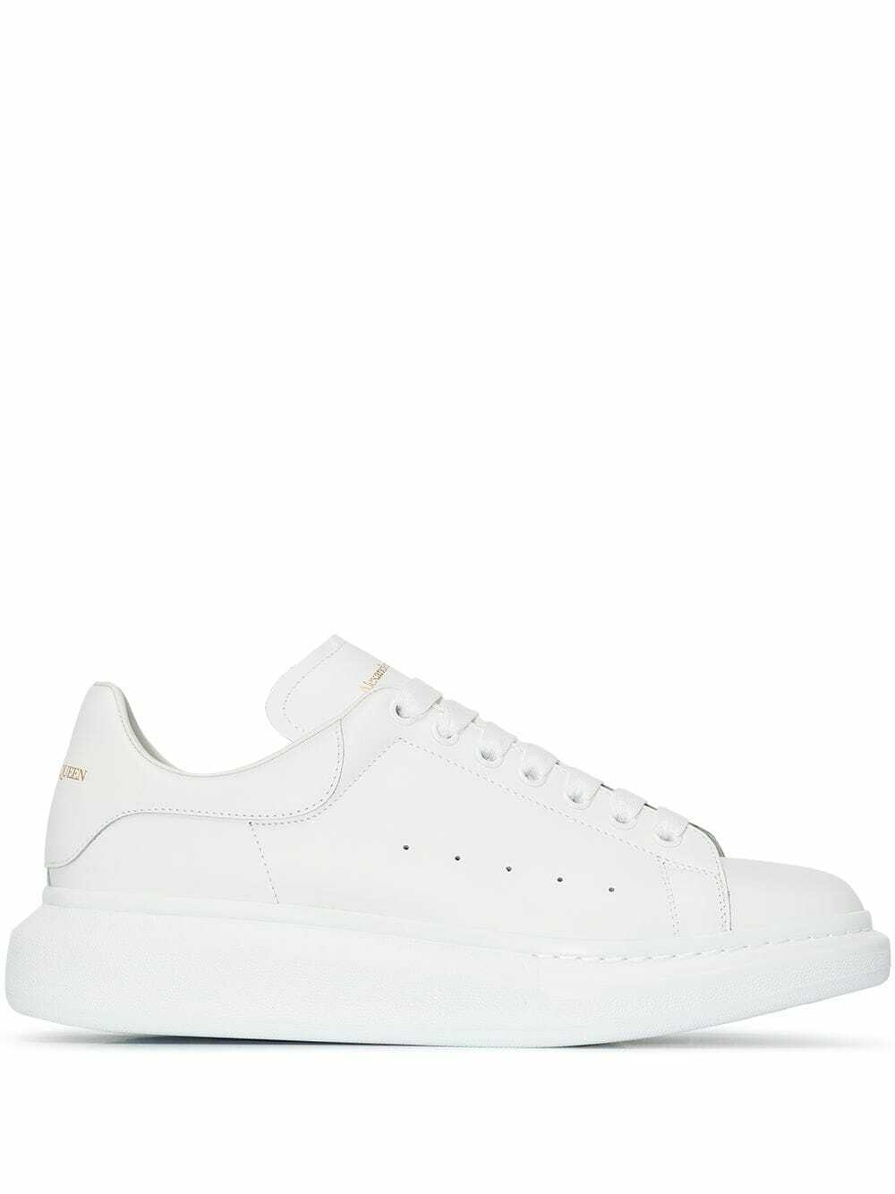 Alexander McQueen Snakeskin Heel Tab Wedge Sole Sneaker Alexander McQueen