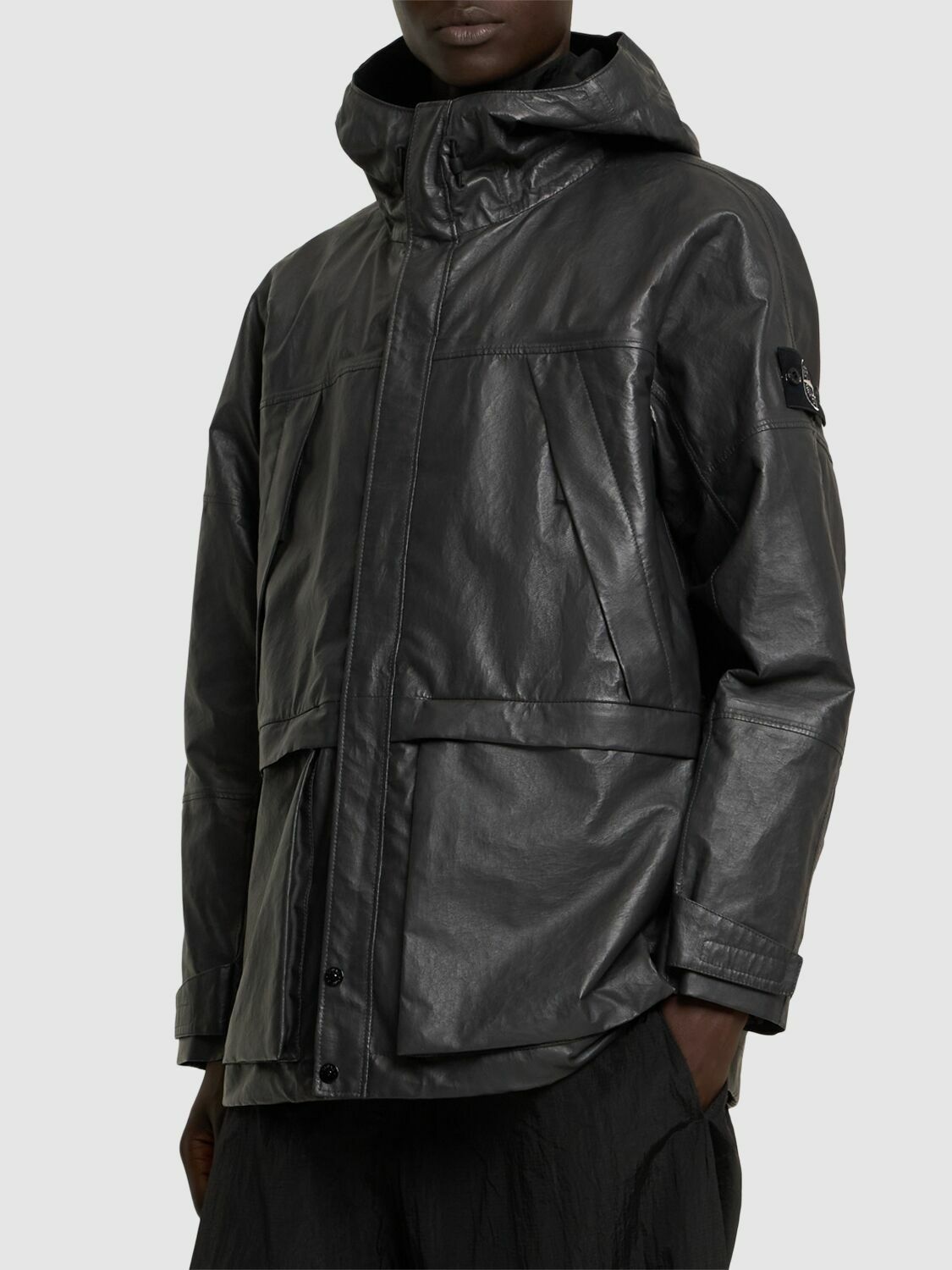 STONE ISLAND Light Leather Organza Parka Stone Island