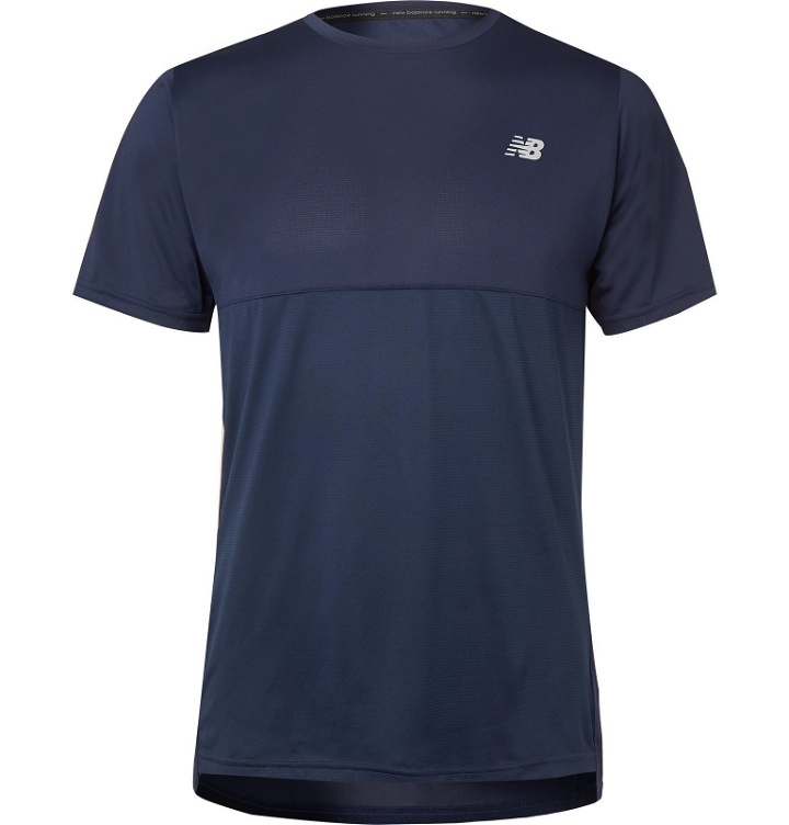 Photo: New Balance - Accelerate Stretch Tech-Jersey T-Shirt - Blue