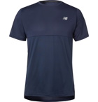 New Balance - Accelerate Stretch Tech-Jersey T-Shirt - Blue