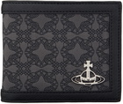 Vivienne Westwood Gray & Black Orborama Man Wallet