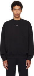 Hugo Black Relaxed-Fit Sweatshirt