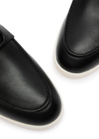 Valentino Leisure Flows Vlogo Leather Loafers Black
