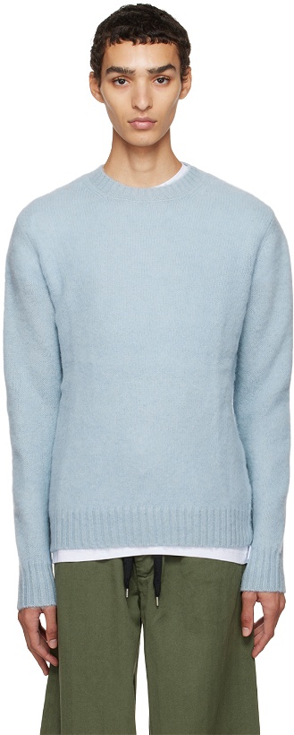 Photo: ASPESI Blue Brushed Sweater