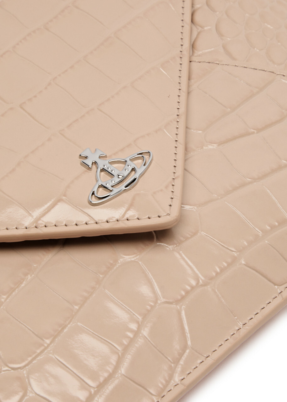 小物 Vivienne Westwood/Salvatore Ferragamo Vivienne Westwood Envelope Crocodile-effect Patent Leather