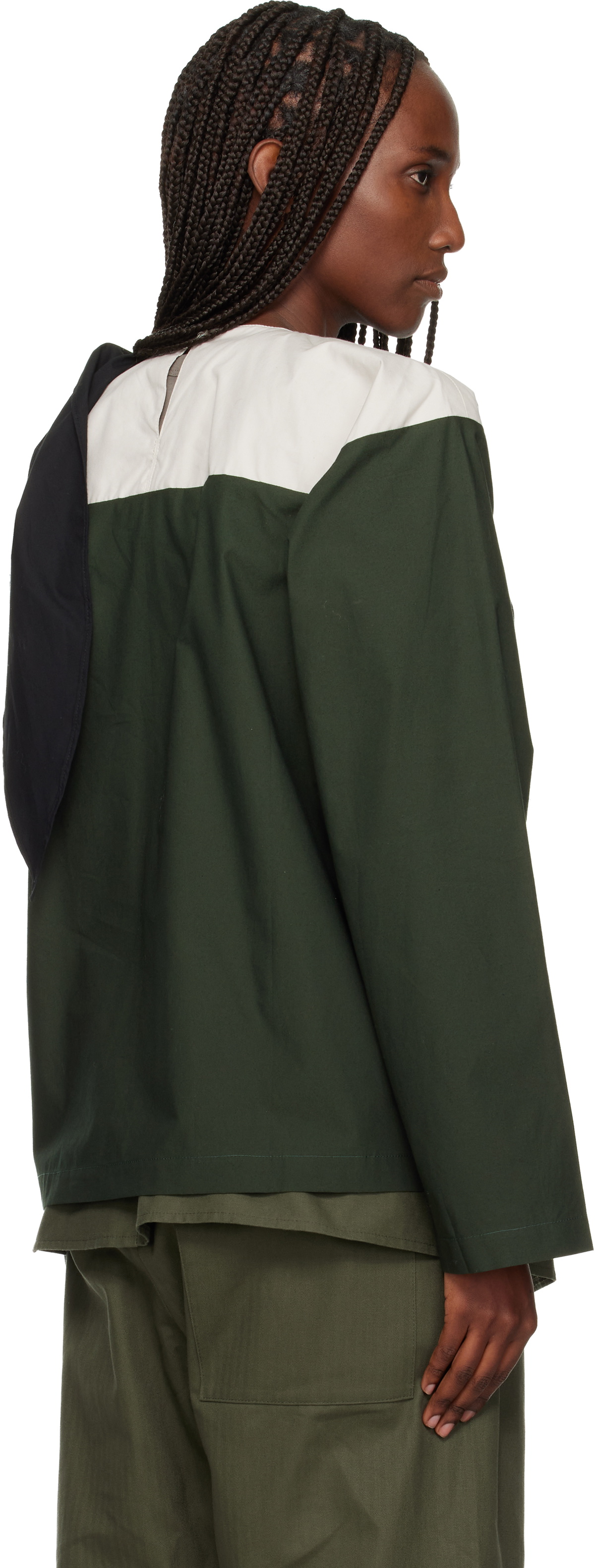 SC103 Green Compass Blouse
