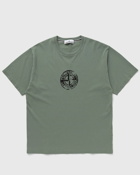 Stone Island Tee Cotton Jersey, 'stamp Three' Print, Garment Dyed Grey - Mens - Shortsleeves