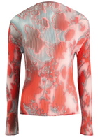 Julia Heuer Lee Pleated Chiffon top - Red - One Size