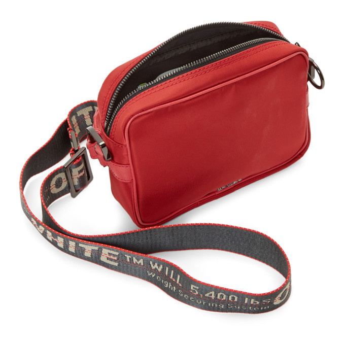 Off-White Red Nylon Messenger Bag Off-White