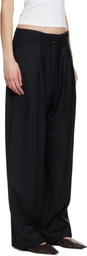 LE17SEPTEMBRE Black Tuck Tailored Trousers