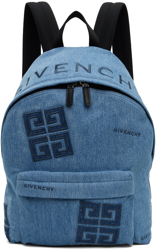 Photo: Givenchy Blue Essential U 4G Denim Backpack
