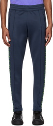 Moschino Blue Double Question Mark Track Pants