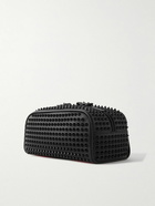 Christian Louboutin - Studded Full-Grain Leather Wash Bag