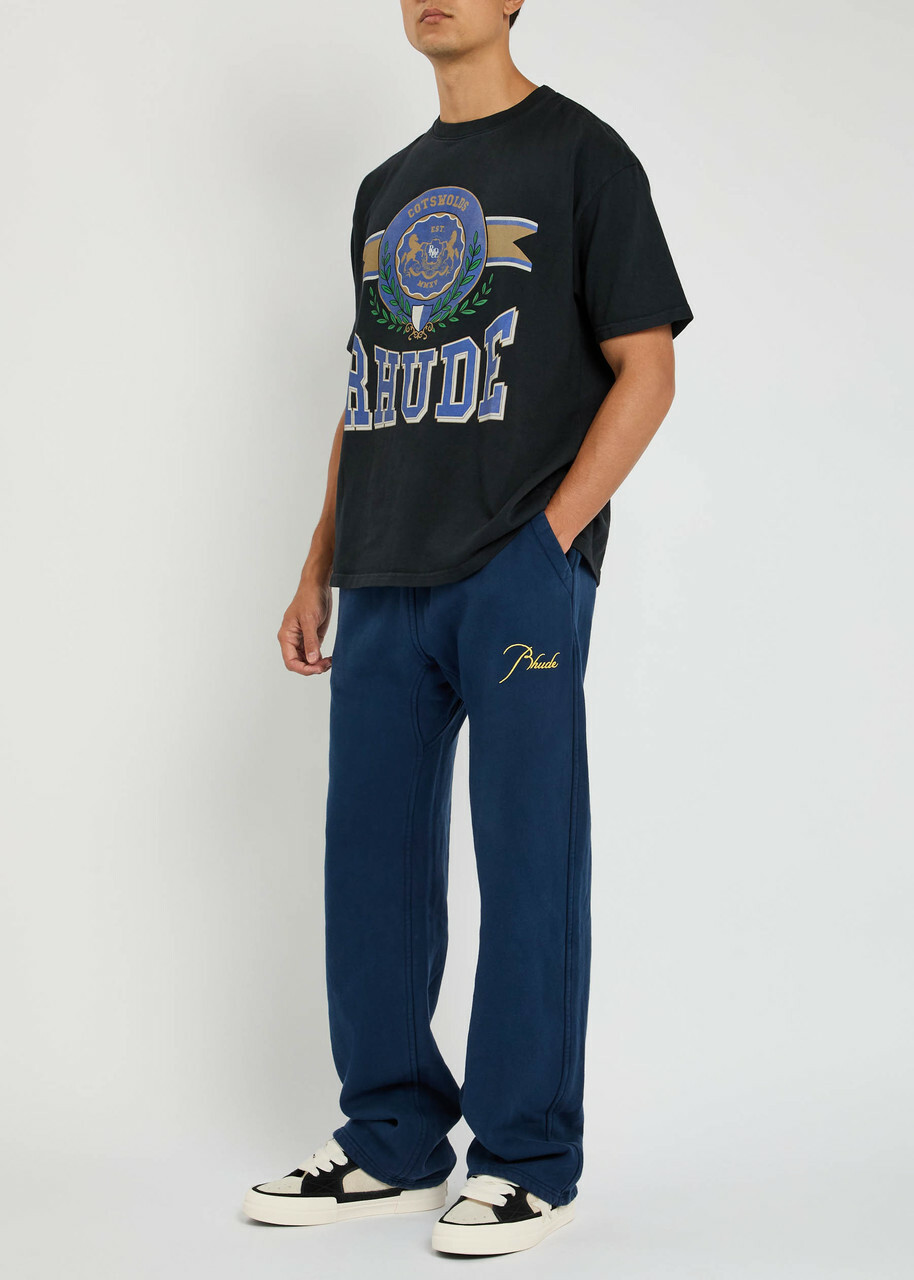 Rhude Classique Cotton Sweatpants Navy