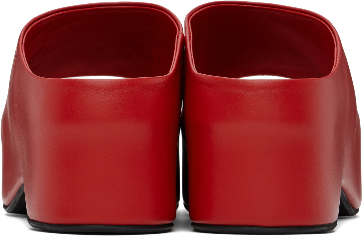Marni Red Platform Heeled Sandals