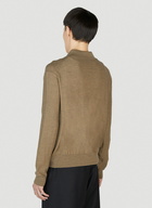 Lemaire - Convertible Collar Cardigan in Brown