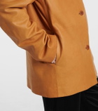 The Row Fabian leather jacket