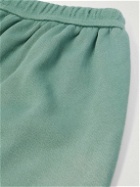 Les Tien - Invert Straight-Leg Cotton-Jersey Drawstring Shorts - Green