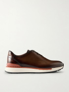Berluti - Fast Track Full-Grain Venezia Softy Leather Sneakers - Brown