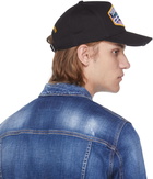 Dsquared2 Black D2 Patch Cap