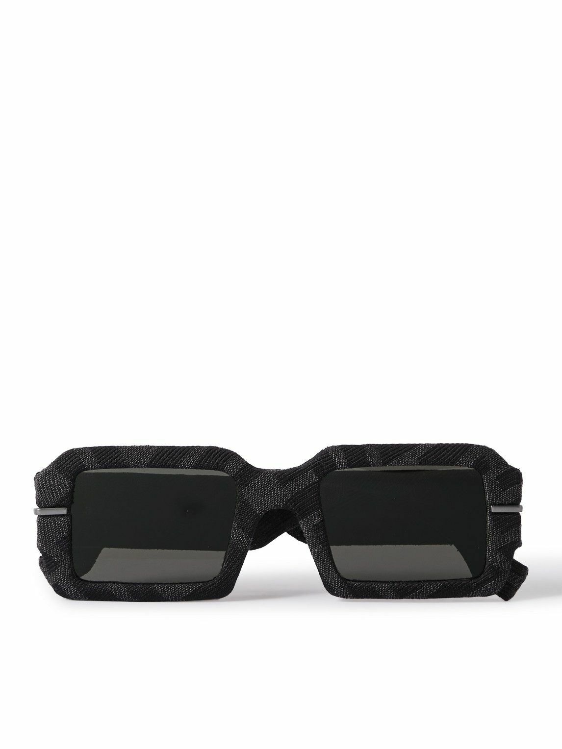 Brown Fendigraphy D-frame acetate sunglasses, Fendi