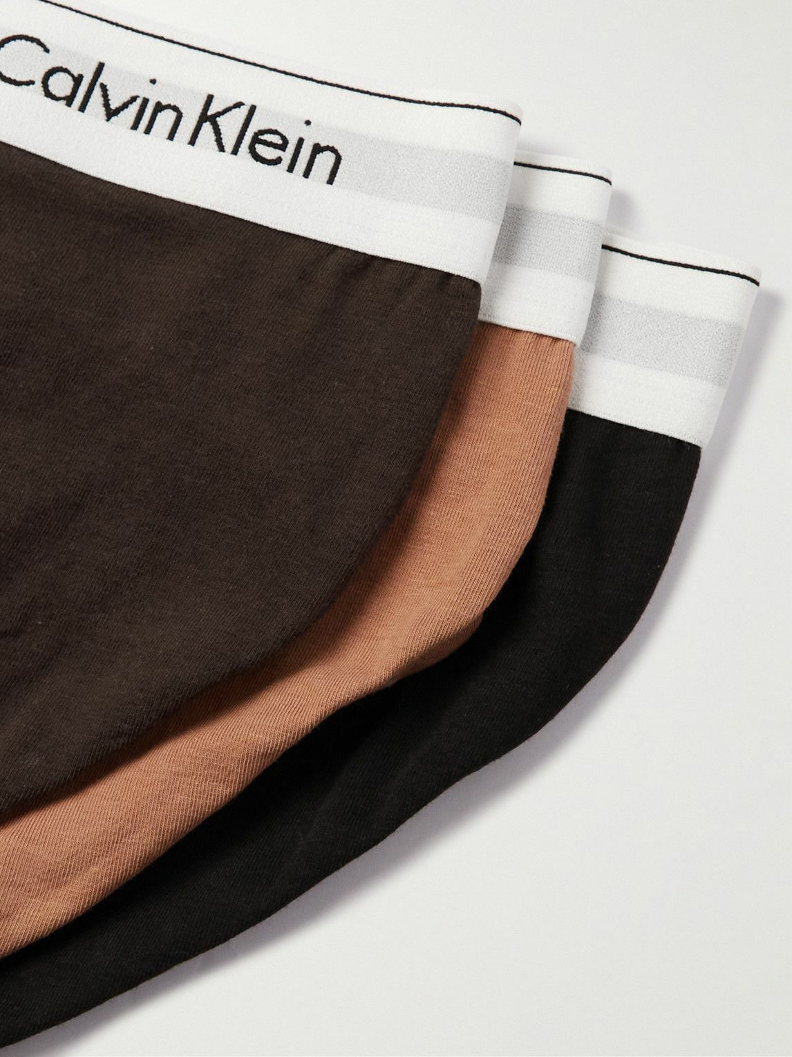 Calvin Klein Underwear Three-Pack Black Reconsidered Steel Boxer Briefs  Calvin Klein Underwear