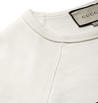 Gucci - Printed Cotton-Jersey Sweatshirt - White