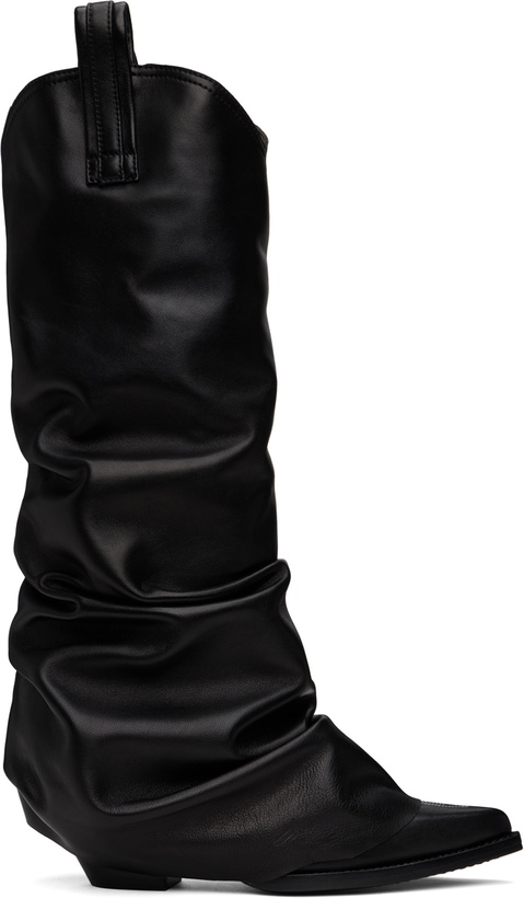 Photo: R13 Black Mid Cowboy Sleeve Boots